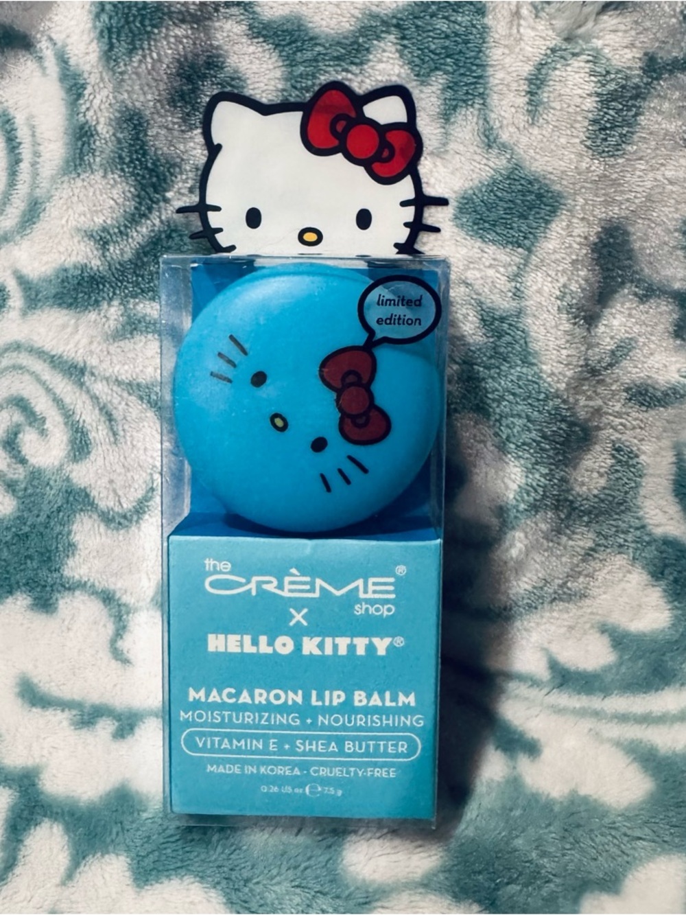 The Crème Shop x Hello Kitty Blue Macaron Lip Balm